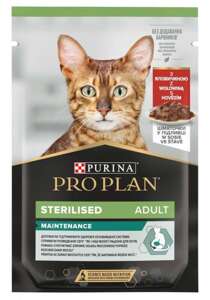 Purina Pro Plan STERILISED z wołowiną 85g