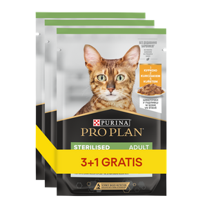 Purina ProPlan Sterilised z kurczakiem 4x85g