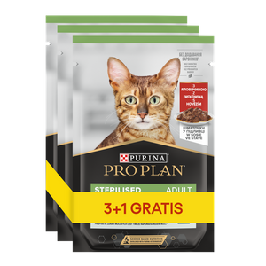 Purina ProPlan Sterilised z wołowiną 4x85g