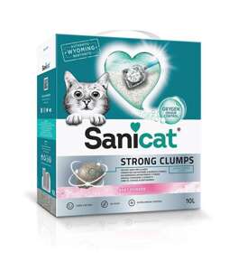 Sanicat Strong Clumps Baby Powder 10l żwirek dla kota