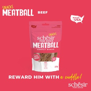 Schesir Dog Snack Meatballs Wołowina 225g