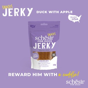 Schesir Dog Snack Pouch Jerky Kaczka Z Jabłkiem 145g