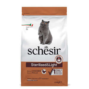 Schesir Suchy Kot Sterilized&Light Kurczak 1,5kg