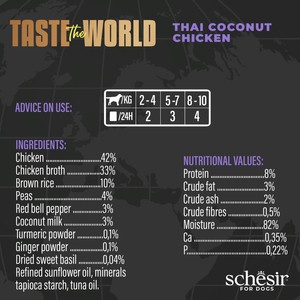 Schesir Taste The World Filety Kurczak Thai Z Kokosem 150g