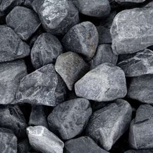 TerraNatura Kamienie kruszone Tumbled Black 20-30 mm  do akwarium terrarium 10 kg/opak.