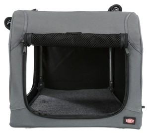 Trixie Easy Soft Kennel buda przenośna szara XS-S 50x33x36cm