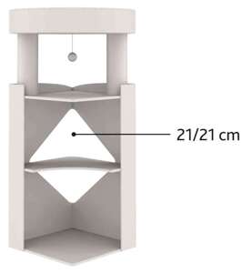 Trixie wieża dla kota Arma szaro-biała 38x38x98 cm