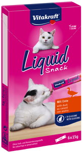 Vitakraft Cat Liquid Snack Kaczka 6x15g