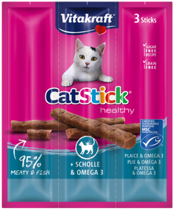 Vitakraft Cat Stick Mini flądra z omega-3 3x6g