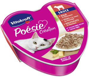 Vitakraft Poesie 85g SAUCE Cielęcina z Serem