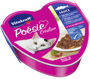 Vitakraft Poesie 85g SAUCE Dorsz z Makaronem i Pomidorami 85G