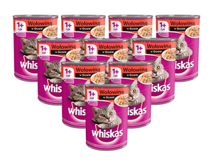 Whiskas Adult wołowina w sosie 12x400g