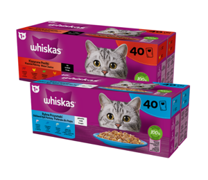 Whiskas Klasyczne Posiłki 40x85g Rybne Przysmaki 40x85g