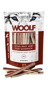 Woolf Long Beef and Cod Sandwich 100g