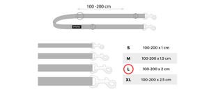 amiplay Smycz regulowana 6 in 1 Reflective L Różowy