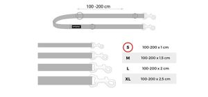 amiplay Smycz regulowana 6 in 1 Reflective różowa