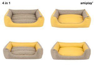 amiplay Sofa ZipClean 4 in 1 Morgan żółta